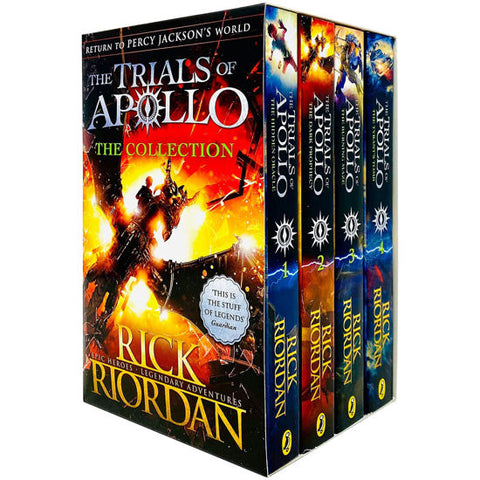 The Trials of Apollo Series Books 1 - 4 Collection Box Set by Rick Riordan (Hidden Oracle, Dark Prop